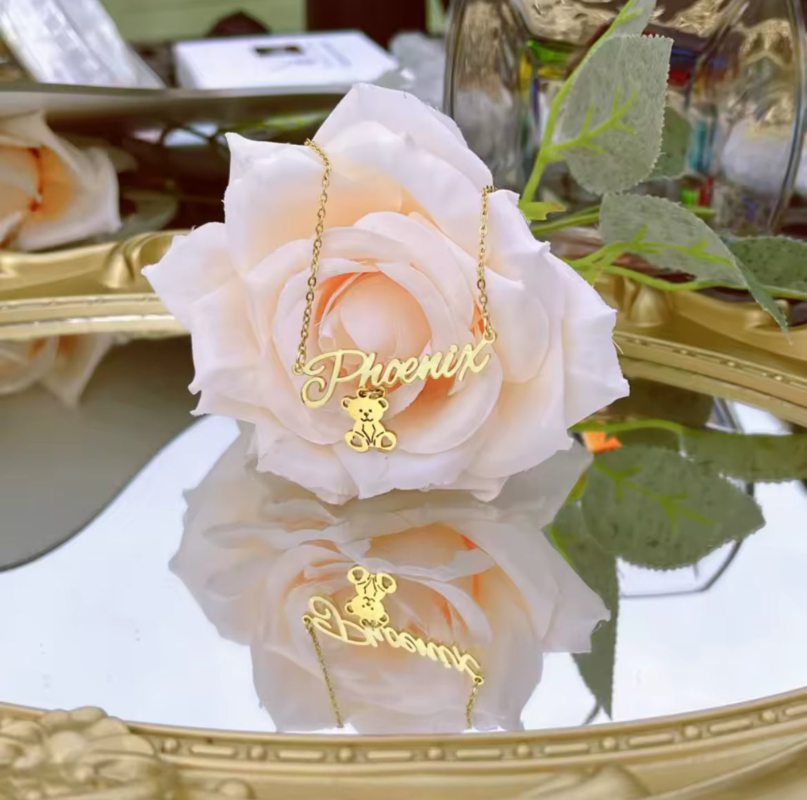 Custom Teddy Bear Chain and Bracelet For Kids