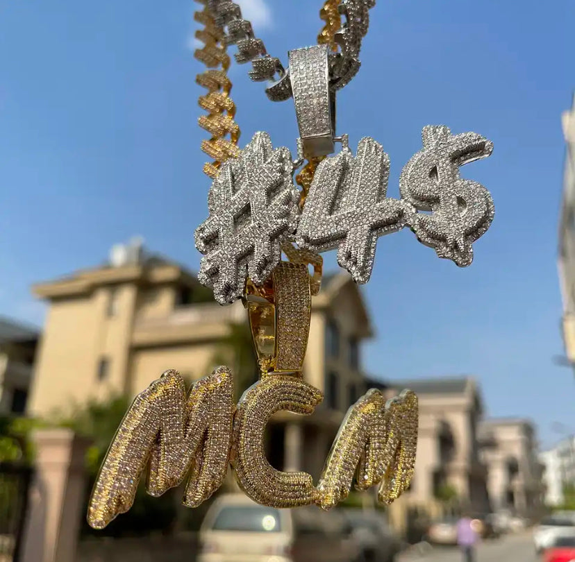 Bubble Letter Custom Chain for Men