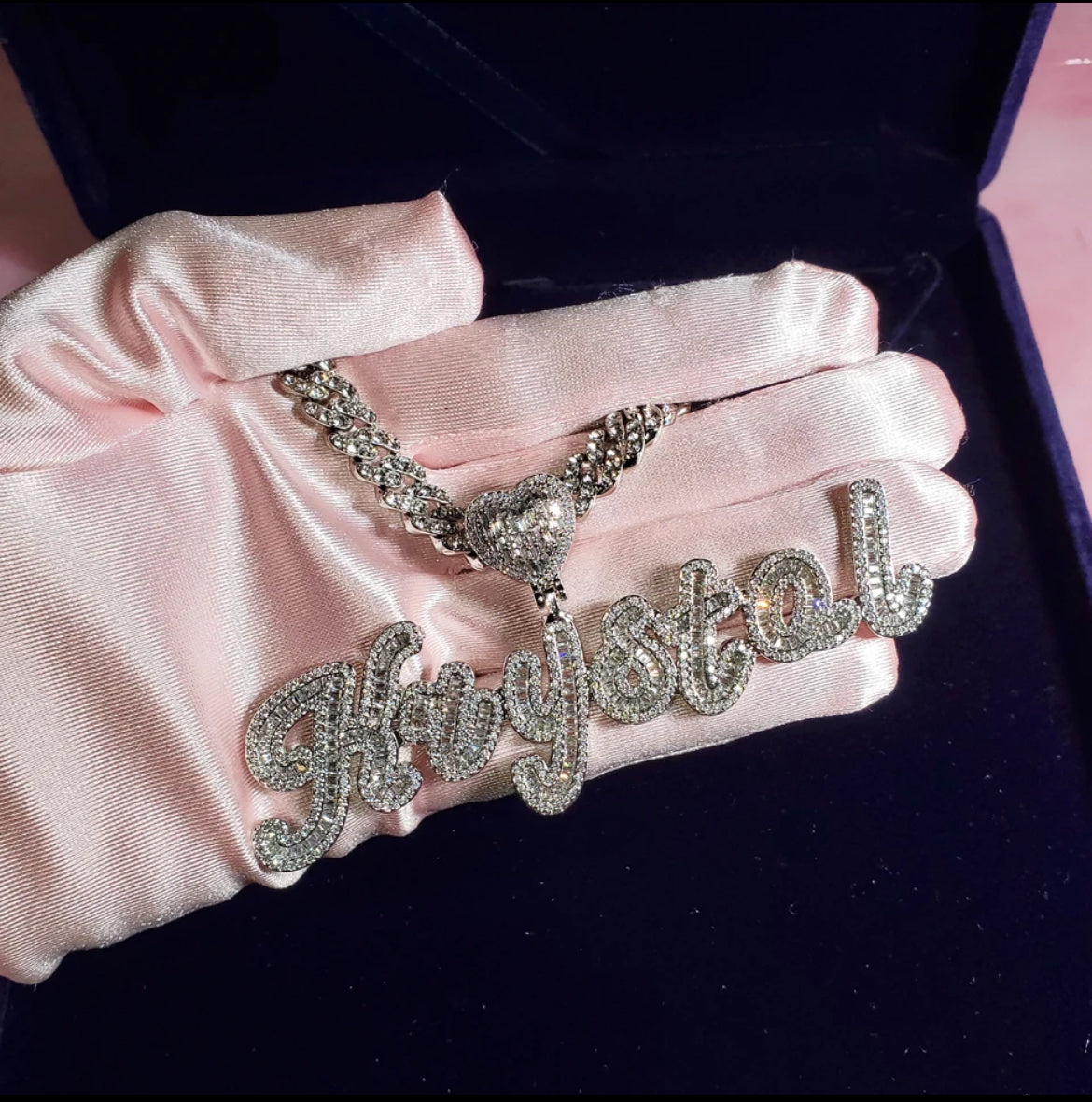 Icy Heart Custom Necklace