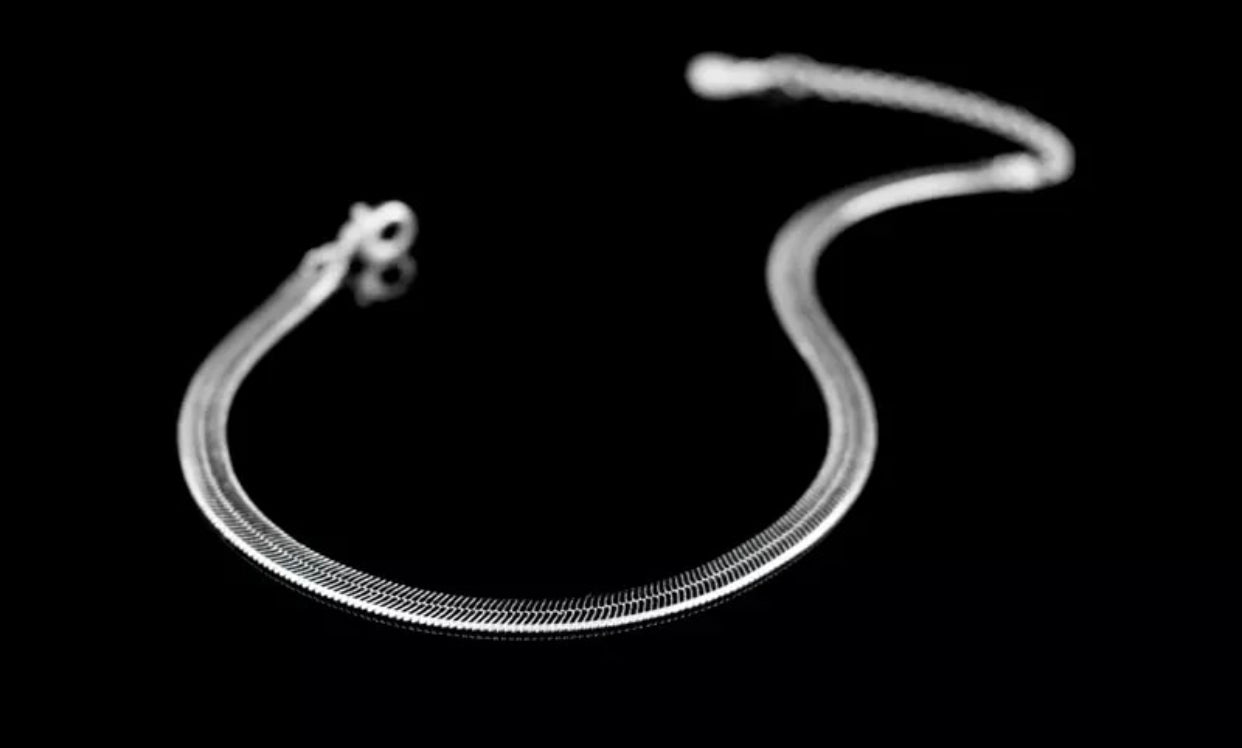 “No Flaws Anklet” silver