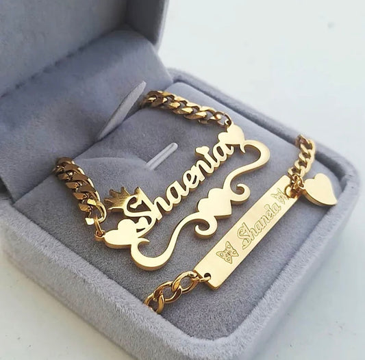 Custom Made Necklace & Bracelet Set