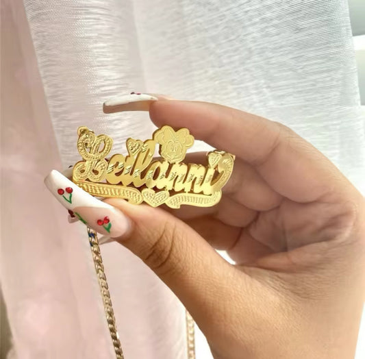 Two Tone Name Necklace