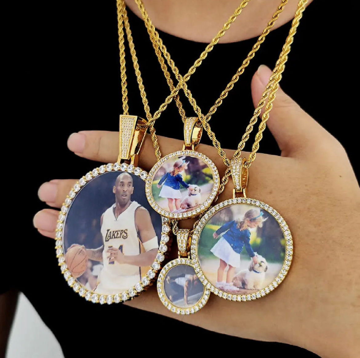 Large Custom Photo Pendant