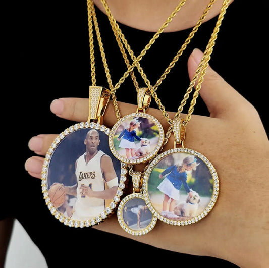 Large Custom Photo Pendant