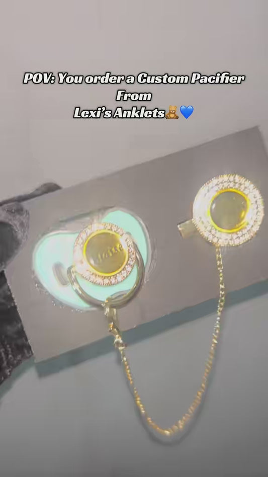 Custom Teal Pacifier